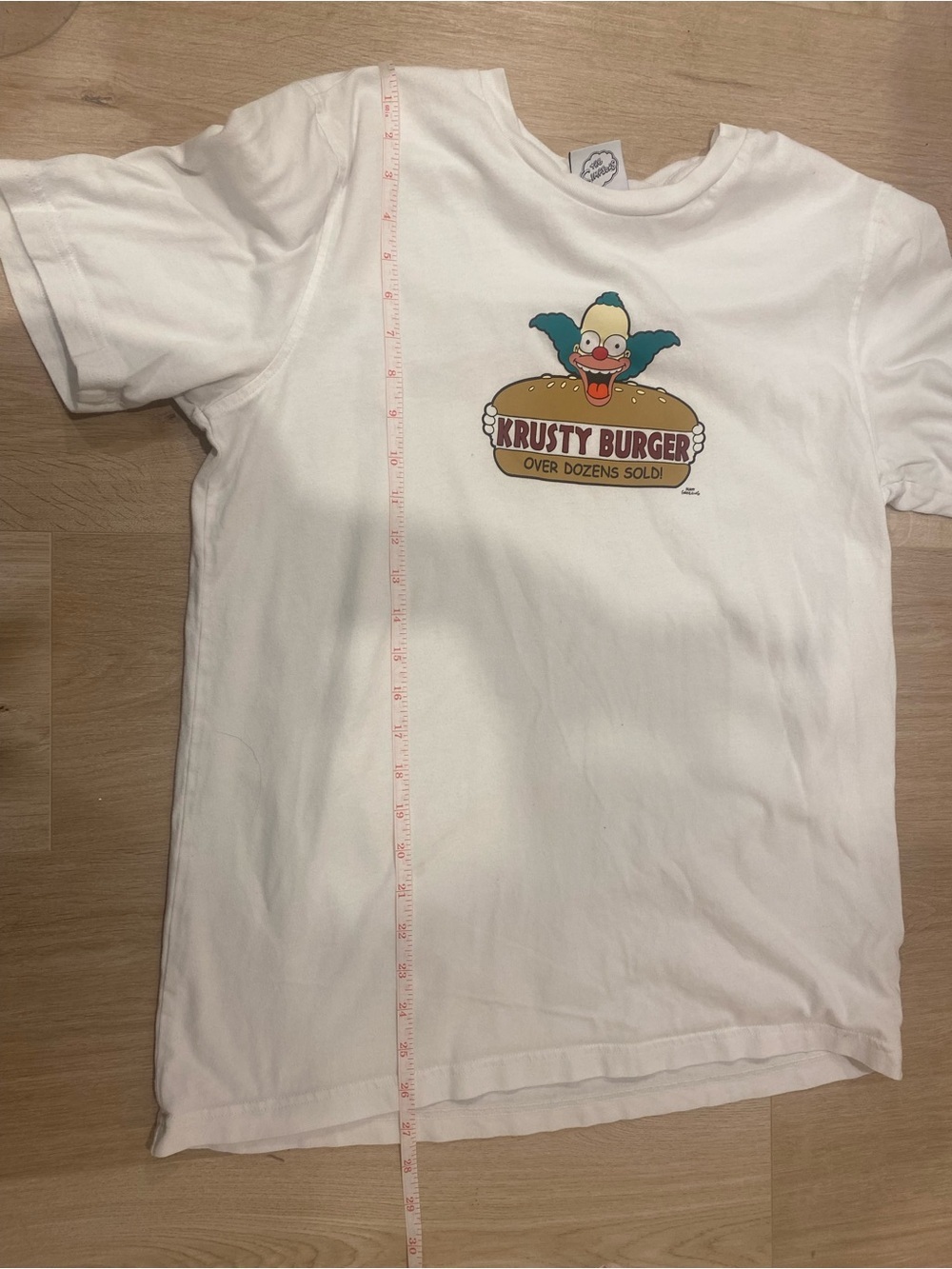 Adidas White Krusty Burger Graphic Short Sleeve Tee - Picture 6 of 7
